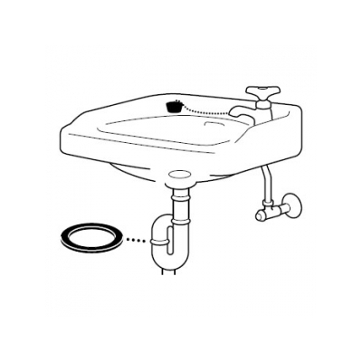 三栄水栓製作所 トラップ用平パッキン 洗面所用 排水トラップの接続部用 排水管径:25mm  PP40-54S-25 画像2