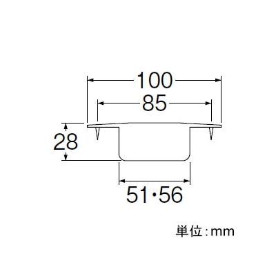 三栄水栓製作所 洗濯機排水口 VP・VUパイプ兼用 ビス付 呼び:50  H561-50 画像2
