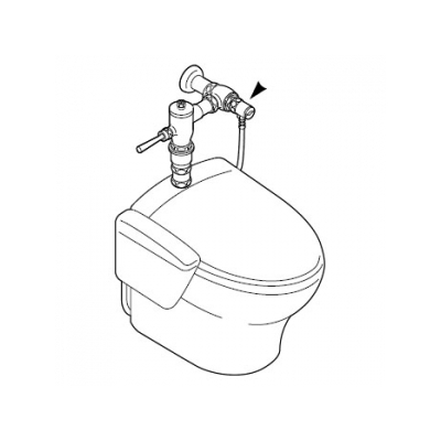 三栄水栓製作所 洗浄便座取付アダプター 水栓部品 トイレ用 INAX社製フラッシュバルブ用  B50-2 画像2