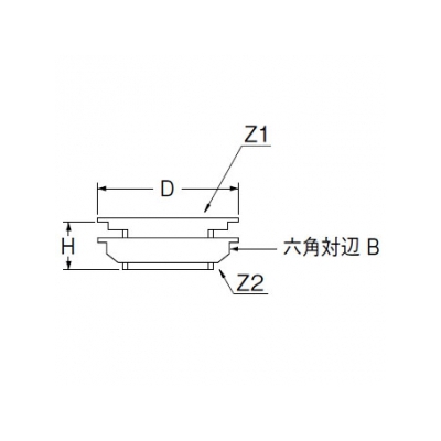 三栄水栓製作所 タンク取付金具 配管用品 パッキン(NBR)付 呼び:13  H35-13 画像2