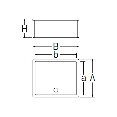三栄水栓製作所 散水栓ボックス(床面用) ガーデニング ヘアライン仕上 外寸:205×315×150mm  R81-4-205X315 画像2