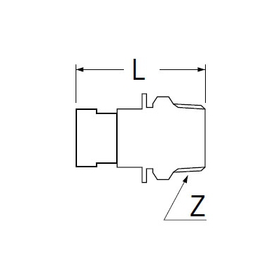 三栄水栓製作所 根元接手オンオン 消火栓 呼び:20  L22-1-20 画像2