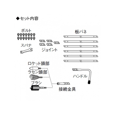 三栄水栓製作所 下水クリーナーロング メンテナンス用品 ブラシ付 板バネ5mまで継ぎ足し可  PR850 画像2