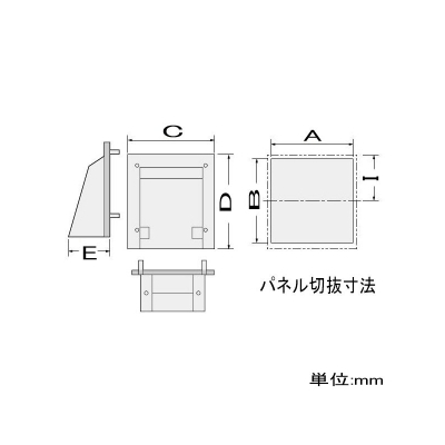 篠原電機 換気ファンフード 屋外用(FK型) IPX4 AC200V仕様 鋼板製  FK-12-2V 画像3