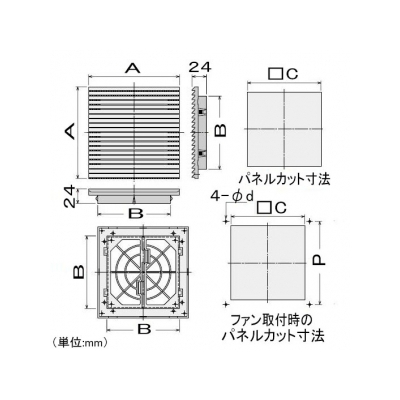 篠原電機 プラスチックギャラリー GPCシリーズ ABS樹脂製 ベージュ  GPC-9W 画像3