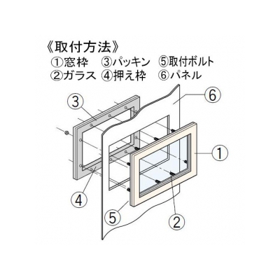 篠原電機 アルミ窓枠 AKY型(角型) 15インチ型ディスプレイ対応  AKY-3326KT 画像2