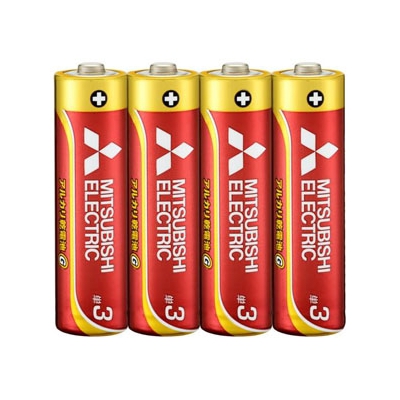 三菱 【在庫限り生産完了】アルカリ乾電池 長持ちパワー Gシリーズ 単3形 4本パック  LR6GD/4S