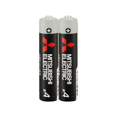 三菱 マンガン乾電池(黒) 単4形 2本パック  R03UD/2S
