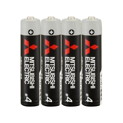 三菱 マンガン乾電池(黒) 単4形 4本パック  R03UD/4S