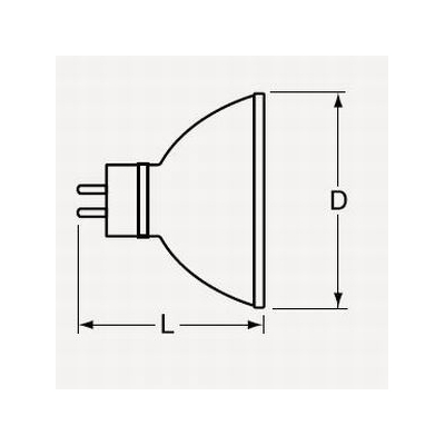 ウシオライティング ★ハロゲンランプ JRφ50 12V 75W形 狭角 GU5.3口金  JR12V50WLN/K-H 画像2