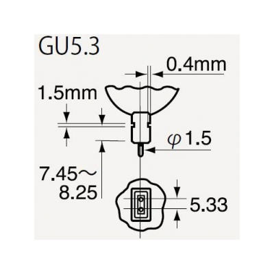 ウシオライティング ★ハロゲンランプ JRφ50 12V 75W形 狭角 GU5.3口金  JR12V50WLN/K-H 画像3