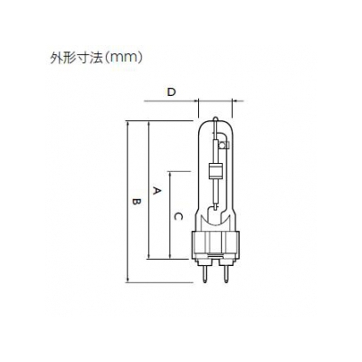 フィリップス マスターカラーCDM-T 直管タイプ 片口金G12 高効率セラミックメタルハライドランプ 70W 色温度:3000K  CDM-T70W/830 画像2