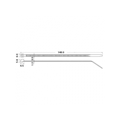 エスケイ工機 スーパーグレード サニークイック 超耐候性 全長148mm 幅3.5mm 100本入り  PK-150SW 画像2