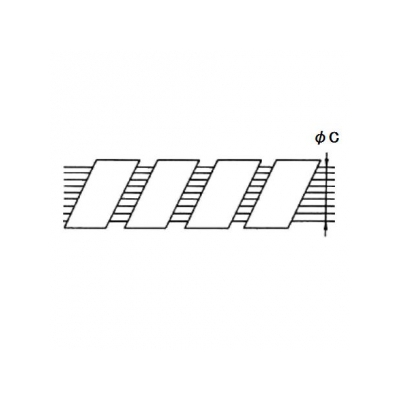 エスケイ工機 電線保護材 スパイラルチューブ 内径Φ4.0mm 外径5.6mm 乳白(ナチュラル) 100m巻  SP-04 画像3