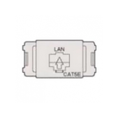 エスケイ工機 RJ-45ジャック コスモシリーズワイド21用シャッター付 LAN/CAT5e文字有り JJタイプ  3014A-JJ8-C5AB-S 画像2