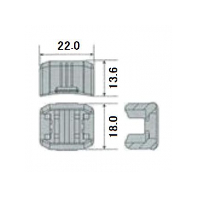 エスケイ工機 ロッキングヘッド 広幅タイプ 黒 25個入り  ED10H 画像2