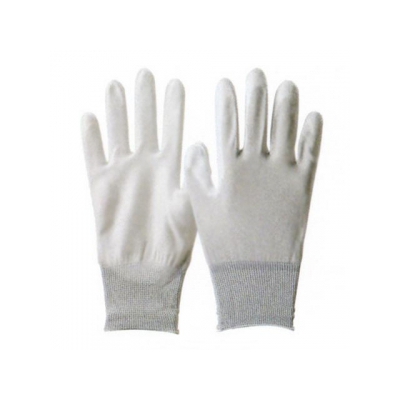 勝星産業 制電カーボンウレタン手袋(背ヌキ加工) 極薄タイプ 10双組 サイズ:M  #700M