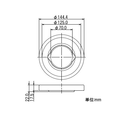 カクダイ ゴミ収納器フタ 4525S・452-601・452-602・4526用 180mmトラップ用フタ  452-001 画像3