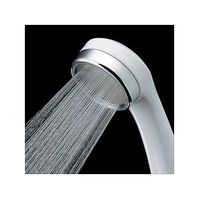 カクダイ リラックスシャワー 金属墳板微細シャワー 低水圧(低流量)対応用シャワーヘッド ホワイト  356-900-W 画像2
