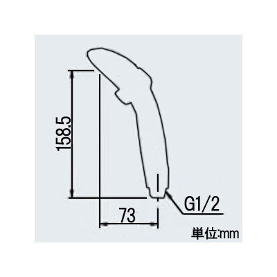カクダイ ストップシャワーヘッド 低水圧(低流量)対応用シャワーヘッド クリアホワイト  356-803-W 画像5