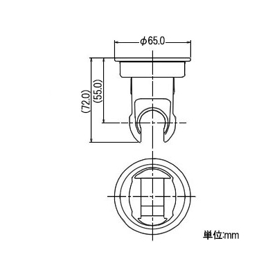 カクダイ どこでもシャワーフック 吸盤式 耐荷重約9.8N(1kgf) クリーム  3581 画像3