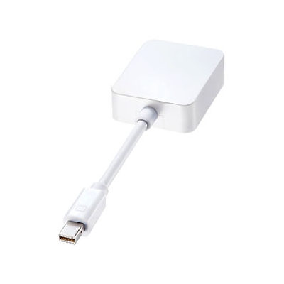 サンワサプライ 変換アダプタケーブル Mini DisplayPort-HDMI 4K対応 ケーブル長80mm ホワイト  AD-MDPHD008