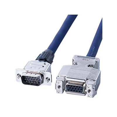 サンワサプライ ディスプレイ延長ケーブル 複合同軸ケーブル アナログRGB ストレート全結線 6m  KB-CHD156FN