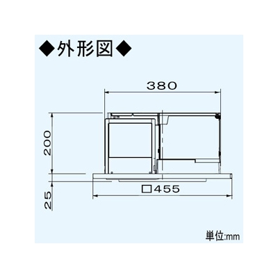 パナソニック 天井埋込形空気清浄機 適用床面積:20畳 単相100V 埋込寸法:390mm角 センサー付  F-PML40 画像3