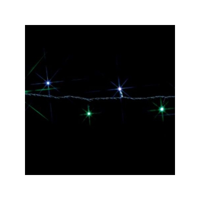 ジェフコム 【屋外用】LEDルミネーション(連結タイプ) LEDストリング 長さ2.5m 白×緑  SJ-E05-25WG