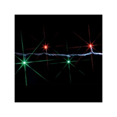 ジェフコム 【屋外用】LEDルミネーション(連結タイプ) LEDストリング 長さ2.5m 赤×緑 SJ-E05-25RG