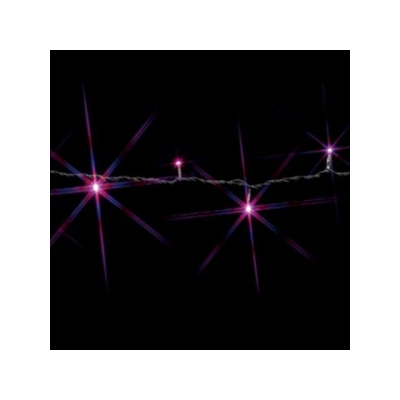 ジェフコム 【屋外用】LEDルミネーション(連結タイプ) LEDストリング 長さ5m ピンク×ピンク SJ-E05-05PP