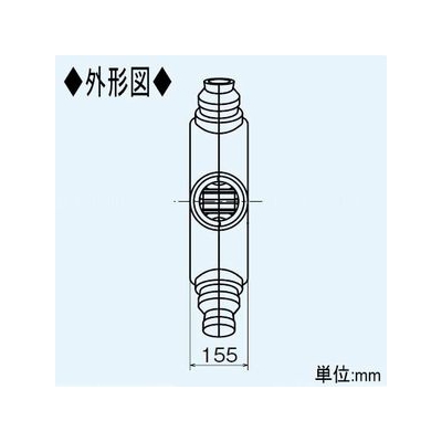 三菱 6分岐チャンバー 主管/φ100mm・枝管/φ50mm  P-06BC-50 画像3