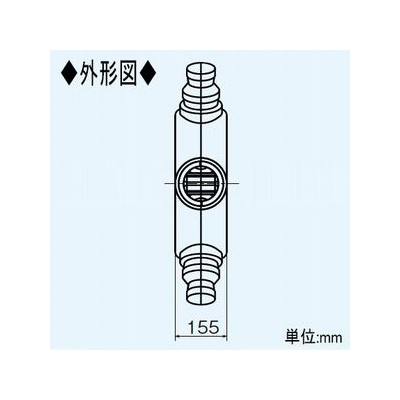 三菱 6分岐チャンバー 主管/φ100mm・枝管/φ75mm  P-06BC-75 画像3