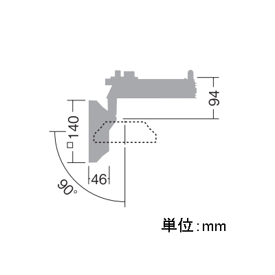 DAIKO LEDスポットライト LZ4 モジュールタイプ FHT42W×2灯相当 非調光タイプ 配光角60°白色タイプ  LZS-90658NW 画像2