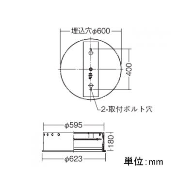 DAIKO LEDベースライト FHP32W×3灯相当 非調光 温白色タイプ 埋込穴φ600  LZB-91310AW 画像2