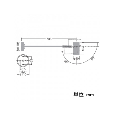 DAIKO LEDスポットライト LZ1 モジュールタイプ φ50 12Vダイクロハロゲン85W形60W相当 配光角40°防雨形 非調光 電球色タイプ ブラック  LZW-60789YB 画像2