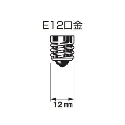 パナソニック LED装飾電球 C形タイプ 5W相当 電球色相当 全光束10lm E12口金  LDC1L-G-E12 画像2