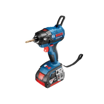 BOSCH バッテリーインパクトドライバー 軽量1.4kg DC18V 2.0/4.0Ahリチウムイオンバッテリー ECP・ETP・EMP機能搭載 ECモーター LEDライト、キャリングケース、充電器付  GDR18V-ECN