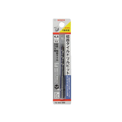 BOSCH 磁器タイルドリルビット 回転専用 錐径φ6.5mm 全長90mm  TD065090 画像2