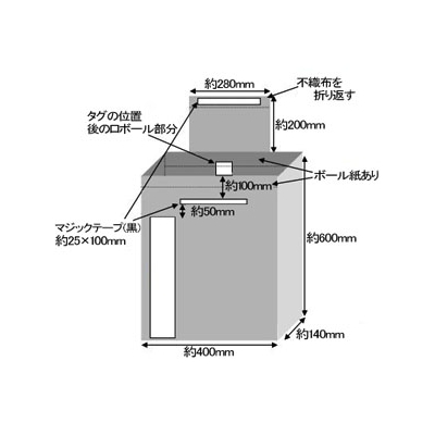 トラスコ中山 小型樹脂台車「こまわり君」専用カバー ブラック  TDB-MP-BK 画像2