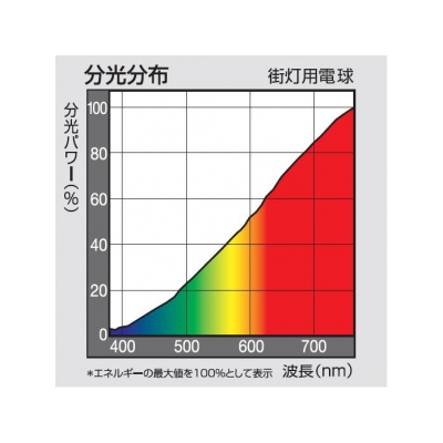 パナソニック 街灯用電球 E26口金 65ミリ径 100形 クリア  G100W/D 画像2