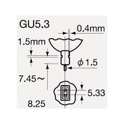 ウシオライティング ★ハロゲンランプ スーパーライン ADVANCE JRφ50 (省電力タイプ) 12V 50W 広角 GU5.3口金  JR12V50WLW/KUV-H 画像3