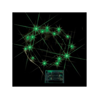 ジェフコム LEDミニストリングライト 電池式 緑  STM-G01G