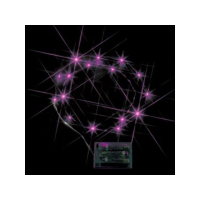 ジェフコム LEDミニストリングライト 電池式 ピンク STM-G01P