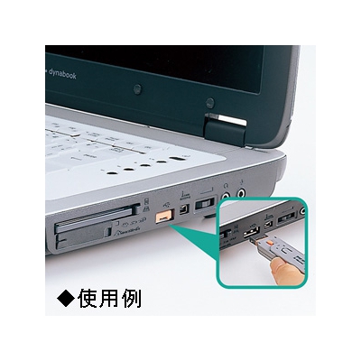 サンワサプライ USBコネクタ取付セキュリティ オレンジ  SL-46-D 画像2