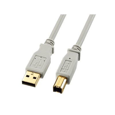 サンワサプライ USB2.0ケーブル 長さ3m ライトグレー  KU20-3HK