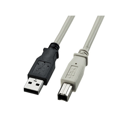 サンワサプライ USB2.0ケーブル スタンダードコネクタタイプ 長さ3m ライトグレー  KU20-3K