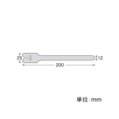 サンワサプライ ケーブルタイ(面ファスナー) ガイド穴タイプ Lサイズ ブラック 4本入  CA-MF3KN 画像4