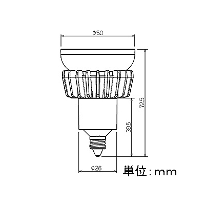 岩崎電気 LEDアイランプ 《LEDioc》 ハロゲン電球形 100W形相当 4000K 白色 中角タイプ E11口金  LDR7W-M-E11 画像2