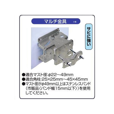 日本アンテナ 室内・屋外用高性能薄型UHFアンテナ ブースター内蔵タイプ 強・中・弱電界地区向け 水平/垂直偏波用 《エフプラスタイルシリーズ》  UDF85B 画像3